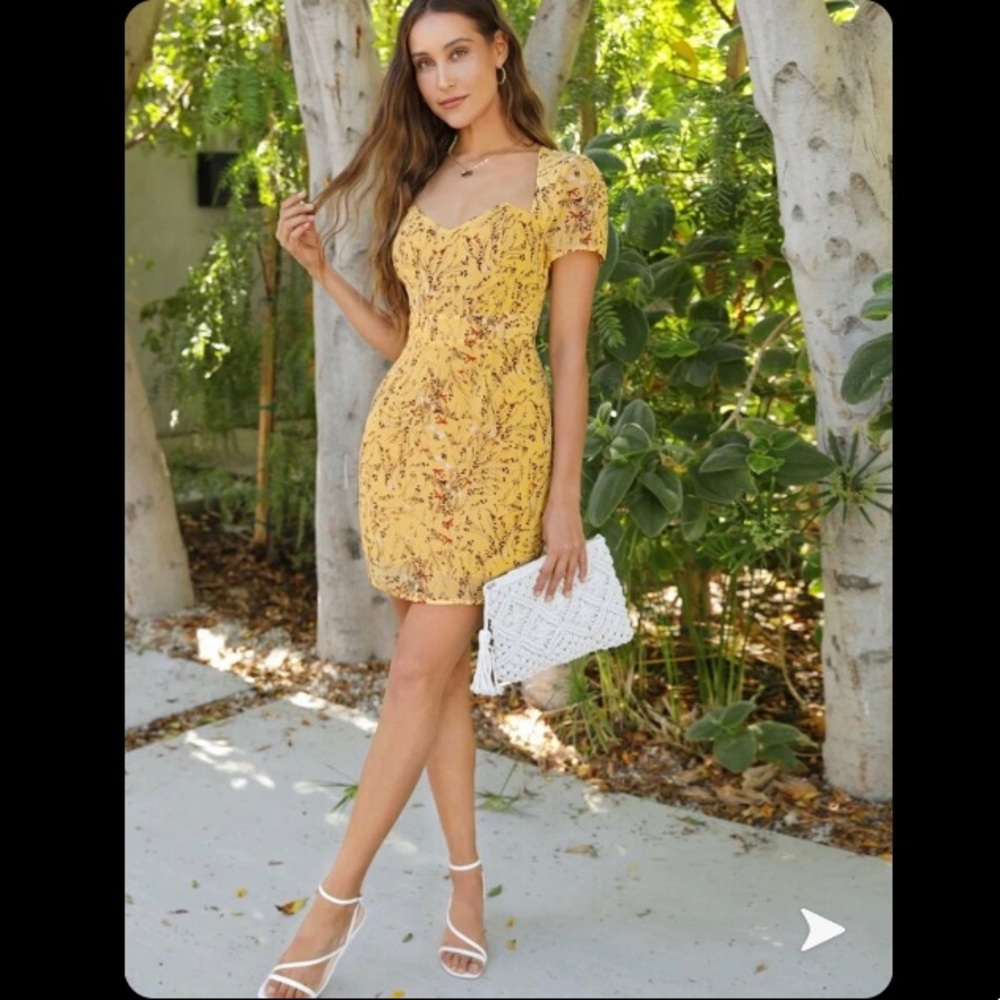 Floral print chiffon dress